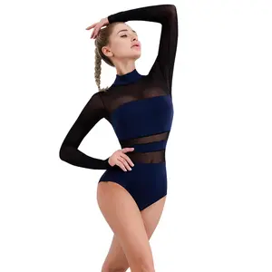 New Fitness Yoga Clothing Breathable Quick-Drying Dance Gymnastics Clothing Sports Fitness Women'S Mesh Patchwork Jumpsuit