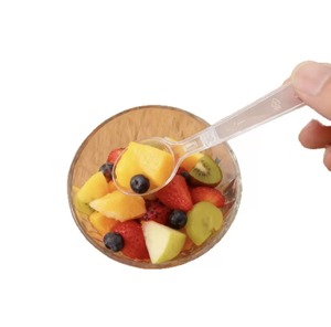 Cucharas desechables envasadas individualmente para uso comercial, aptas para postres, gelatina, pudín, yogur y pasteles para llevar. - Product Image 1