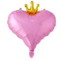 Ballon en feuille d'aluminium en forme de cœur pour la décoration de fête