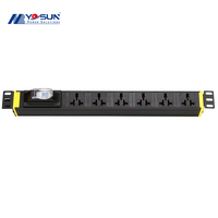 Disjoncteur personnalisé Yosun 1P 32A, prise universelle PDU pour unité de distribution d'alimentation de rack de centre de données