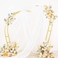 Tissu de drapage pour arche de mariage Socomi, 1 panneau, 29 po x 19 pi, voile de chiffon ivoire, 6 yards, pour cérémonie en Chine