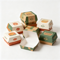 Boîte d'emballage en carton ondulé personnalisée avec logo pour ailes de poulet frites, boîte à pizza en papier, boîte d'emballage alimentaire personnalisée imprimée