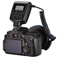 Flash annulaire avec 8 anneaux d'adaptateur d'objectif LED Flash LED pour appareils photo reflex numériques Marco Speedlite MAMEN RF550D