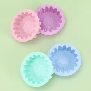 Moule à dentelle multicolore minimaliste moderne en silicone de qualité alimentaire facile à démouler sans odeur pour faire un gâteau mousse au chocolat