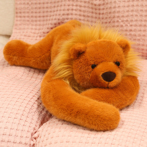 Muñeco de Peluche de León, Elefante y Mapache, Muñecos de Animales para Abrazar al Hombro, Adorno para Sofá, <span class=keywords><strong>Almohada</strong></span> Relajante para Bebés - Product Image 6