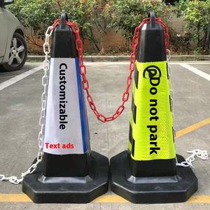 שחור-רפלקטיבי רפלקטיבי vc אזהרת תנועה חד צדדית חרוט אזהרת תנועה חד צדדית עיצוב ריבועי יעיל ללא חניה - Product Image 4