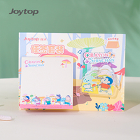 Joytop – Bloc-notes personnalisé auto-adhésif Crayon Shin-chan avec autocollants Guka, ensemble de papeterie mignonne, bloc-notes de dessins animés