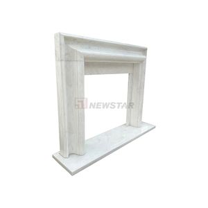 उच्च गुणवत्ता वाले कारखाने मूल्य फायरप्लेस पत्थर डिजाइन काररार सफेद संगमरमर इनडोर फिजगह - Product Image 2