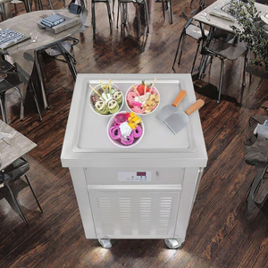 Machine commerciale de crème glacée frite ronde Tunisia