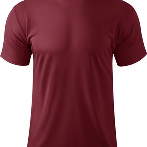 T-shirt Rashguard à manches courtes pour homme, UPF 50+, séchage rapide, protection solaire, hauts de sport, pêche, natation, 100% coton, tricoté, motif imprimé - Product Image 4