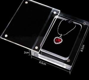 Hộp Trưng Bày Hạt Kim Cương Acrylic Trong Suốt Có Nắp Hộp Trưng Bày Đá Quý Đóng Từ Tính - Product Image 4