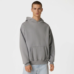 Nouveautés : Sweat à capuche 100 % coton délavé à l'acide pour homme, tricoté, coupe oversize, disponible en différentes couleurs et tailles 2026 - Product Image 1