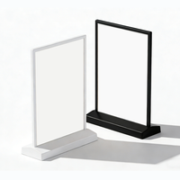 Caja de Luz LED Rectangular A4, Soporte para Letreros Comerciales de Interior y Exterior, Hecho de Plástico Acrílico, para Menús de Restaurantes