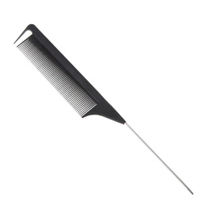 Peigne à queue de rat en fibre de carbone jetable pour hôtel de voyage, peigne à cheveux bon marché, rose vif - Product Image 4