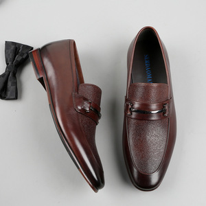 Newly launched, highly popular, high-quality, custom-made, genuine leather men's wedding and business shoes, genuine cowhide. - Product Image 5