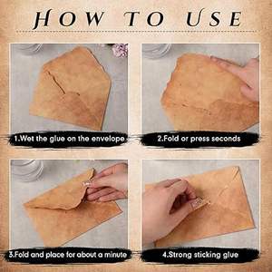 Enveloppe marron personnalisée enveloppe recyclée enveloppes vintage pour carte de voeux d'invitation d'annonce d'artisanat - Product Image 3