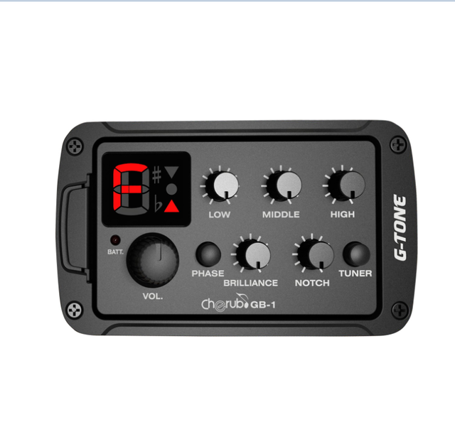 Cherub GB-1 Folk Acoustic Guitar Pickup with Tuning Function Box Piano 3-band EQ Equalizer