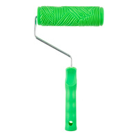 7 "Motif Rouleau pour Décoration Murale 7 Pouces En Caoutchouc Texture Pochoir Rouleau pour Cloison Sèche Boue Mur Décor DIY Peinture Rouleau Outils