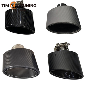 ปลายท่อไอเสียคาร์บอนไฟเบอร์ทรงรีแบบยูนิเวอร์แซล, ฝาครอบท่อไอเสียทรงรีขนาดใหญ่แบบเฉียง ซ้ายและขวา - Product Image 1