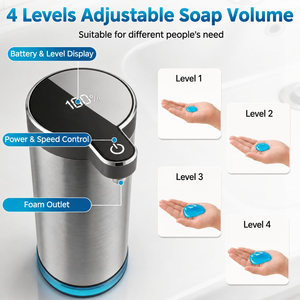 Premium Best Selling Stainless Steel Automatic Soap Dispenser Wall <b>Mount</b> Electric Sensor Liquid Soap Dispenser Home Kitchen - Product Image 2
