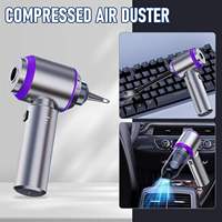 Aspirateur de voiture 6653 ABS, aspirateur électrique sec avec souffleur d'air comprimé et outil de lavage de voiture, portable et sans fil