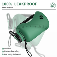 Bouteille d'eau en plastique de 74 oz, carafe d'eau de 2,2 l grande capacité pour adultes avec couvercle à 2 fonctions, bouteille d'eau de 2000 ml pour la gym, bouteille d'eau motivante d'un demi-gallon