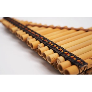 JELO 15 tubos profesional G Key Pan flauta viento de madera bambú instrumento de viento accesorio Syrinx Pan flauta - Product Image 3