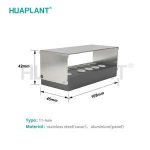 Huaplant Aluminium Tandheelkundige Opbergdoos Voor Boren Chirurgische Instrumenten Handmatige Krachtbron Gereedschapskist 11-Holes Iso Gecertificeerde Klasse I - Product Image 3