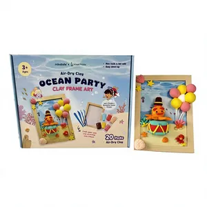 Kit d'art pour cadre photo en argile polymère auto-durcissante, sûr et non toxique, pour enfants, éducatif, DIY, pour fêtes et cadeaux, 2026 - Product Image 6