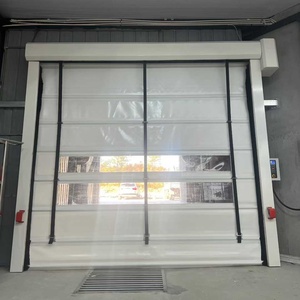 Porte roulante à empilage rapide en PVC moderne <span class=keywords><strong>RENPU</strong></span>, isolation thermique, utilisation commerciale, entrepôt, atelier, stockage frigorifique - Product Image 1