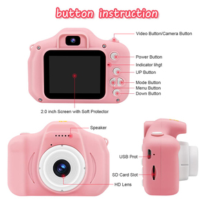 Tarjeta Sd de 32GB para niños, cámara de juguete Digital de impresión instantánea, Mini cámara de fotos de pantalla Ips de vídeo portátil pequeña para niños, regalo de cumpleaños - Product Image 2