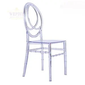 Italian Plastic Stackable Round Back Chairs For Events Decorative Chair For Events