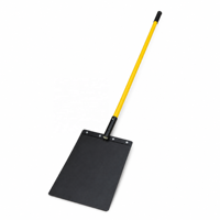 Outil d'extinction d'incendies en zone herbeuse, batte anti-incendie de 150 cm, manche en fibre de verre, poignée en caoutchouc, batte en caoutchouc FR 30x30 cm, lutte contre les incendies forestiers