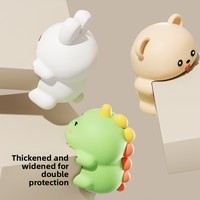 Protections d'angle en silicone, tampons de protection souples pour tables, bandes anti-choc sécurisées pour enfants, style dessin animé, résistantes aux chocs