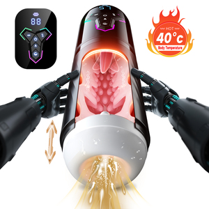 Copa de Masturbación Masculina Telescópica de 7 Frecuencias, 5 Frecuencias de Succión, Control por APP, Diseño Interior 3D, Copa de Avión con Calefacción, Juguete Sexual - Product Image 1