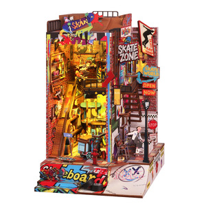 <span class=keywords><strong>Casa</strong></span> Pequeña para Armar, Modelo SL-25, <span class=keywords><strong>Casa</strong></span> en Miniatura para Competencia <span class=keywords><strong>de</strong></span> Skateboarding, Juguete Decorativo Hecho a Mano - Product Image 1