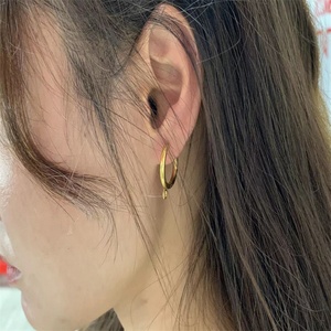 ลด 50% พร้อมส่ง อุปกรณ์ทำเครื่องประดับ DIY ต่างหูแบบห่วงสำหรับผู้หญิง ชุบทอง กันน้ำ ทำจากสแตนเลส - Product Image 4