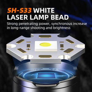 Zoomable Sạc đèn pin săn bắn khẩn cấp Nhôm chiến thuật dẫn Ngọn Đuốc Đèn pin - Product Image 3