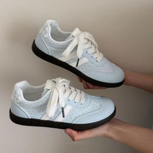 Sweet <strong>Peach</strong> Planet Korean Retro <strong>Shoes</strong> Polka-Dot Lace-Up Women's <strong>Shoes</strong> 2026 New Summer Breathable Soft White Sneakers All-Match - Product Image 4