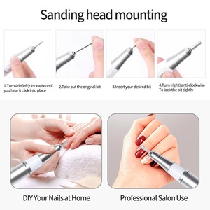 Kit de perceuse à ongles électrique 35000 tr/min, polisseuse à gel, outils de manucure, équipement de salon, outil de polissage puissant, kit de limes à ongles - Product Image 3