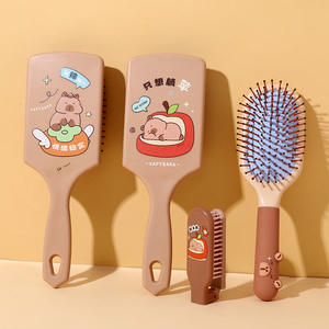 Cepillo <span class=keywords><strong>de</strong></span> Masaje con Cojín <span class=keywords><strong>de</strong></span> Aire <span class=keywords><strong>de</strong></span> Plástico <span class=keywords><strong>de</strong></span> la Serie Capybara, Antienredos, Antiestático, para Alisar y <span class=keywords><strong>Peinar</strong></span> el Cabello, para Uso Doméstico - Product Image 3