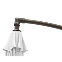 Parasol de jardin suspendu à bras articulé, résistant au vent et à l'eau, avec bases, pour jardin et terrasse extérieurs