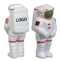 Jouets en mousse PU avec logo personnalisé, jouet anti-stress simulation astronaute, jouet anti-stress à remontée lente, jouets à presser doux pour enfants et adultes