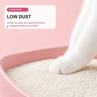 Litière pour chat en manioc à forte absorption des odeurs, agglomération rapide, faible poussière, parfum lait, écologique, emballage personnalisé, OEM ODM, vente en gros