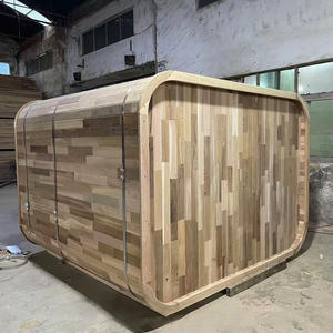 伝統的なフィンランドの世話なしWifi Cedar外装キャビン3室6人屋外サウナ証明書付きホテル - Product Image 3