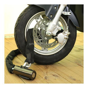 Cadre de sécurité robuste accessoires de vélo serrure à chaîne en acier trempé moto serrure à chaîne alarme de vélo serrure à chaîne - Product Image 2