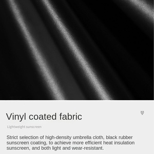 Automatic 10-Bone Black Rubber Sunscreen Folding Dual-Use Sun & Rain UV Protection Wholesale <b>Umbrella</b> - Product Image 2