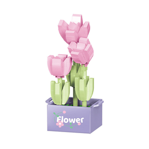 Blocs de construction en pot de fleurs MOC 1603 1604, petites particules pour faire des jouets pour enfants, blocs de construction en plastique à collectionner, poupée pour enfants - Product Image 6