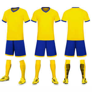 4906 desain disesuaikan dewasa poliester seragam sepak bola Set ODM/OEM olahraga musim panas Jersey celana pendek disesuaikan Logo untuk sepak bola - Product Image 3