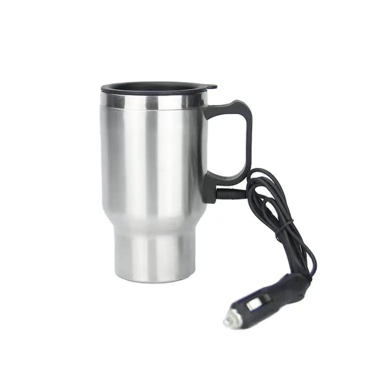 Tumbler With Temperature Control And LCD Screen Black Plug Water Cup 12V Electric Smart Cup With Stainless Steel Cup For Car